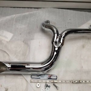 Lake 2 into 1 Turnout Header Exhaust Pipe Harley Softail Dyna Chopper Evo Twin C