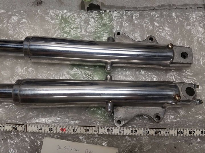 New Dual Disk Forks Tubes Sliders Harley touring Ultra Classic Glide - Image 2
