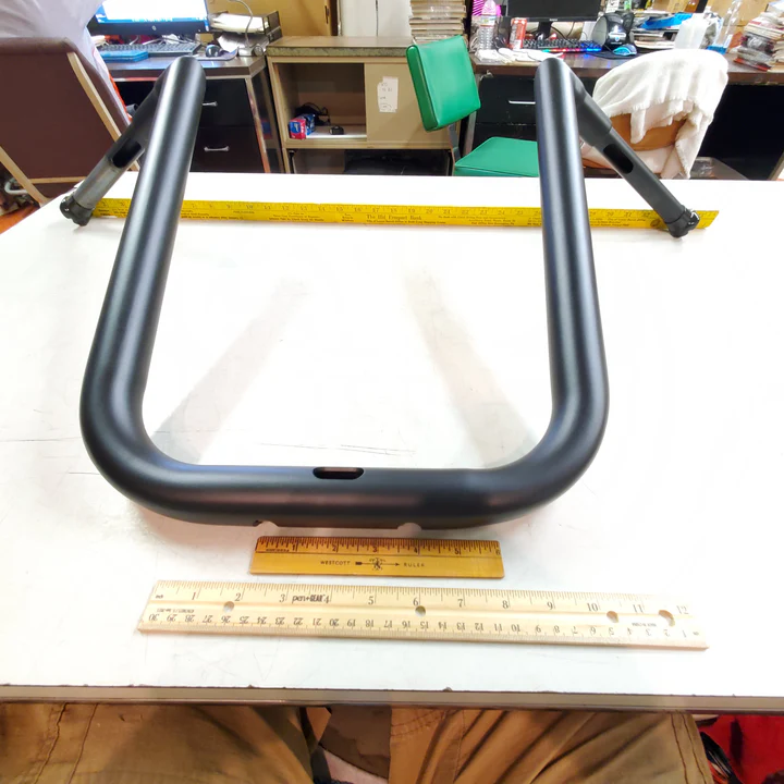 LA Choppers 1 1/2 Grande Twin Peaks Handlebars 19" Ape Hangers Flat Black Bagger - Image 2