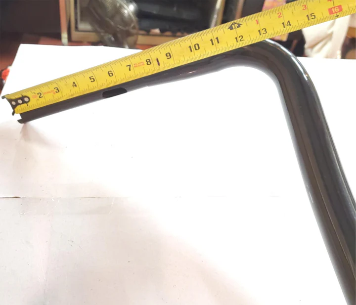 Harley FXD FLS Softail Dyna Chopper 16" Ape Hanger 1.5" Handlebars Knurled Black - Image 2