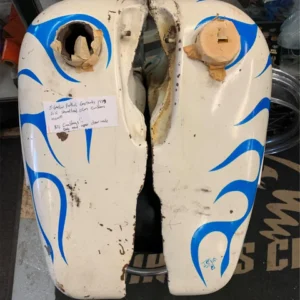 5 Gallon Fatboy Gas tank 1979 Flh Shovel Head Oem Emblem mount Harley emblem