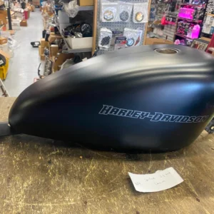 Factory Harley Gas Tank Denim Black Iron Sportster 883 1200 2007^ OEM FI Peanut