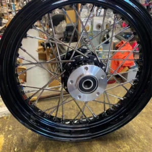 Rear Spoke Wheel Harley Softail Sportster Heritage Dyna Black 3/4 00^ FXST 3X16