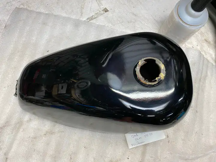 Black OEM Gas Tank Factory Sportster XLH XLCH Ironhead 1957-1978 Peanut 900 1000 - Image 3