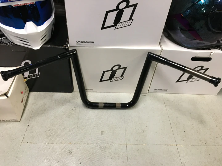 LA CHOPPERS -1/4" Twin Peaks Touring Handlebar 12" ROAD GLIDE BLACK - Image 4