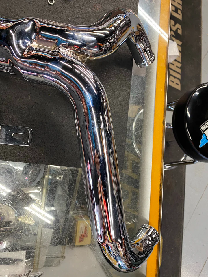 2 into 1 Custom Header Exhaust Harley Bagger Softail Dyna Chopper Heat Shield 02 - Image 2