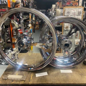 Custom Mag Wheels Chrome Ironhorse Chopper 8.5x18 2.15x21 Big Dog 250 Wide Tire
