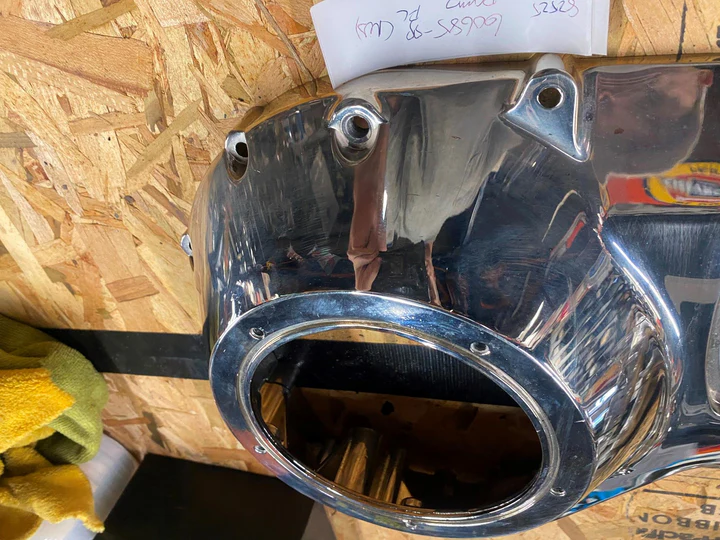 Harley OEM Outer Touring FLH Ultra Glide Road King Primary Cover Chrome 60685-89 - Image 3