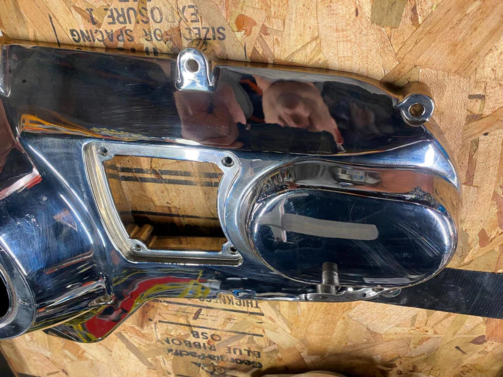 Harley OEM Outer Touring FLH Ultra Glide Road King Primary Cover Chrome 60685-89 - Image 4