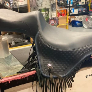 NOS Harley Seat Heritage Springer Softail FLSTS Blue Trim OEM Factory