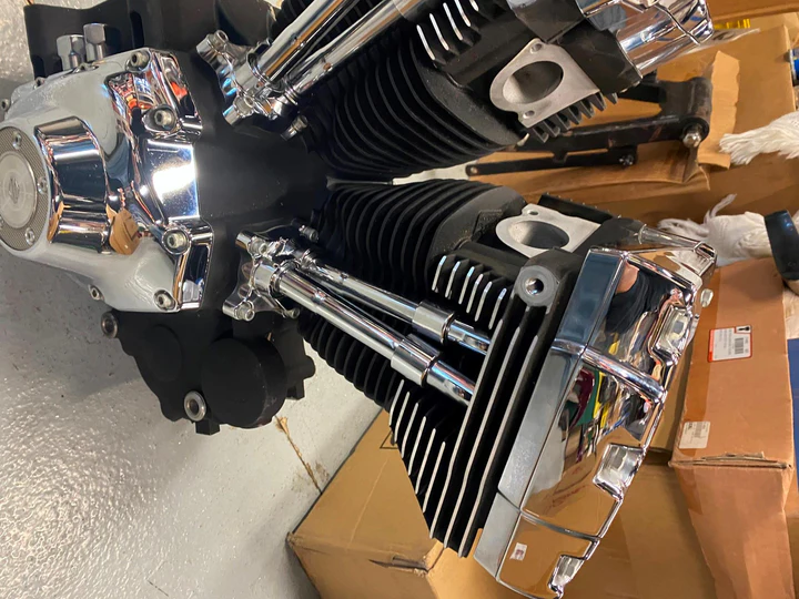 Rebuilt 103" Engine Motor Harley B Softail Heritage Fatboy Twin Cam Springer - Image 2