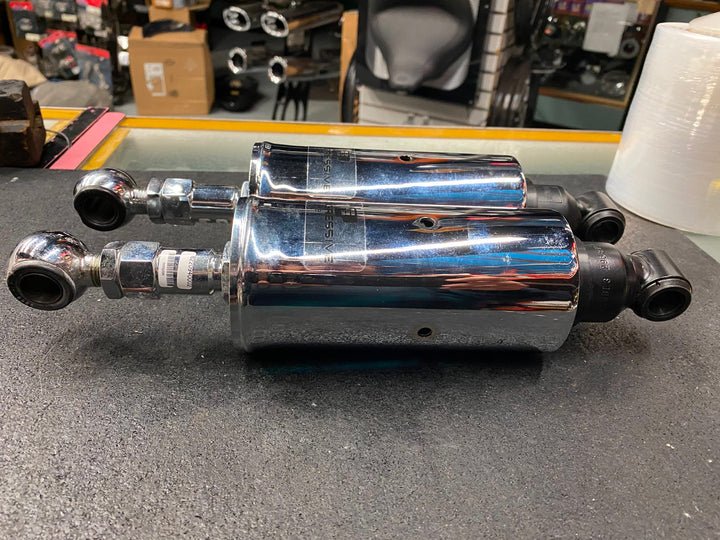 Progressive Softail Shocks 422 1989-1999 Chrome Heritage Springer Fatboy Nostalg - Image 3