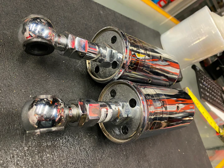 Progressive Softail Shocks 422 1989-1999 Chrome Heritage Springer Fatboy Nostalg - Image 2
