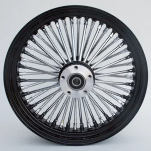 Black Chrome Ultima 48 King Spoke 16" x 3.5" Wheel Harley 37-537