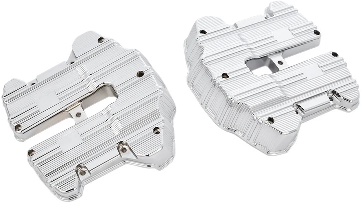 Arlen Ness 10-Gauge Rocker Box Top Covers Chrome Harley M8 Milwaukee Softail FLH