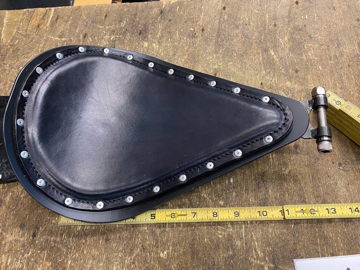 Anvil Leathers Custom Solo Seat Passenger Pad chopper Bobber Harley Honda Triump - Image 4