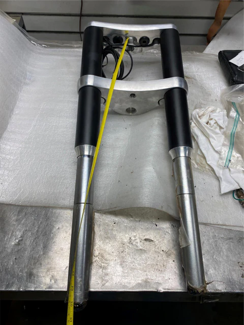 American Suspension Air Forks Inverted Wide Glide Harley Softail Chopper Custom