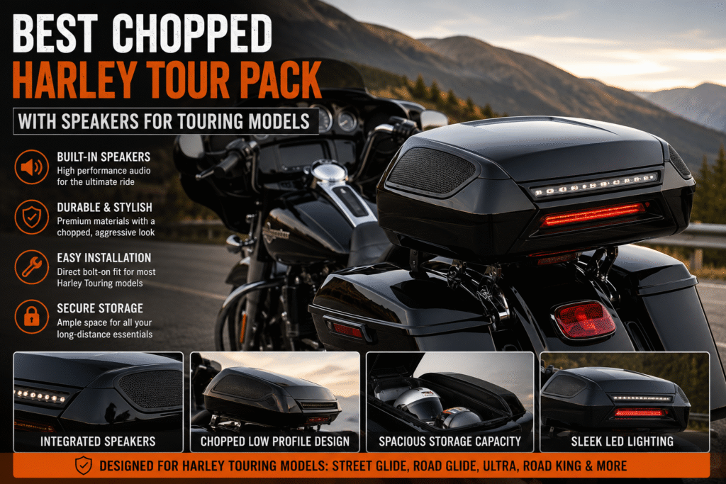 Harley tour packs with speakers