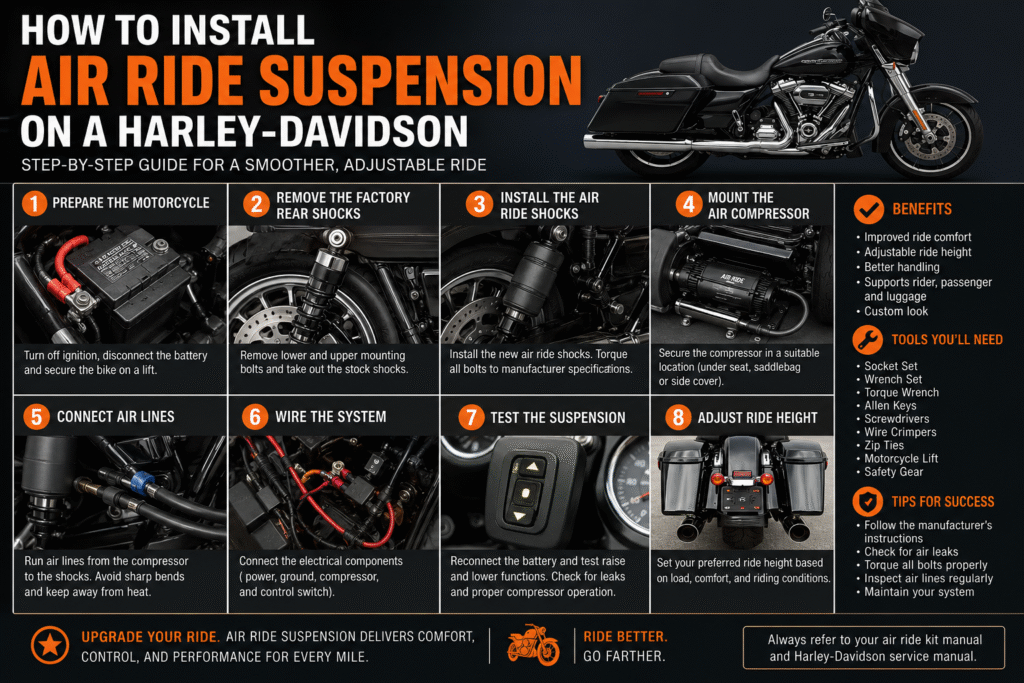 How to Install Air Ride Suspension on a Harley-Davidson: Step-by-Step Guide
