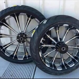 Customize Black/Chrome Mag rims and tires