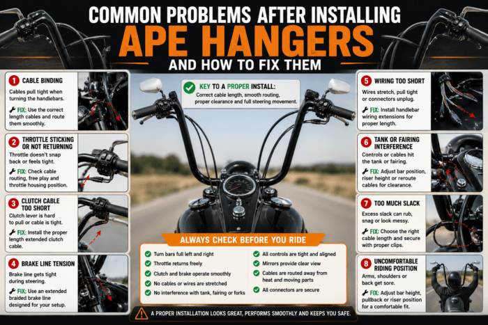 Common Problems After Installing Ape Hangers