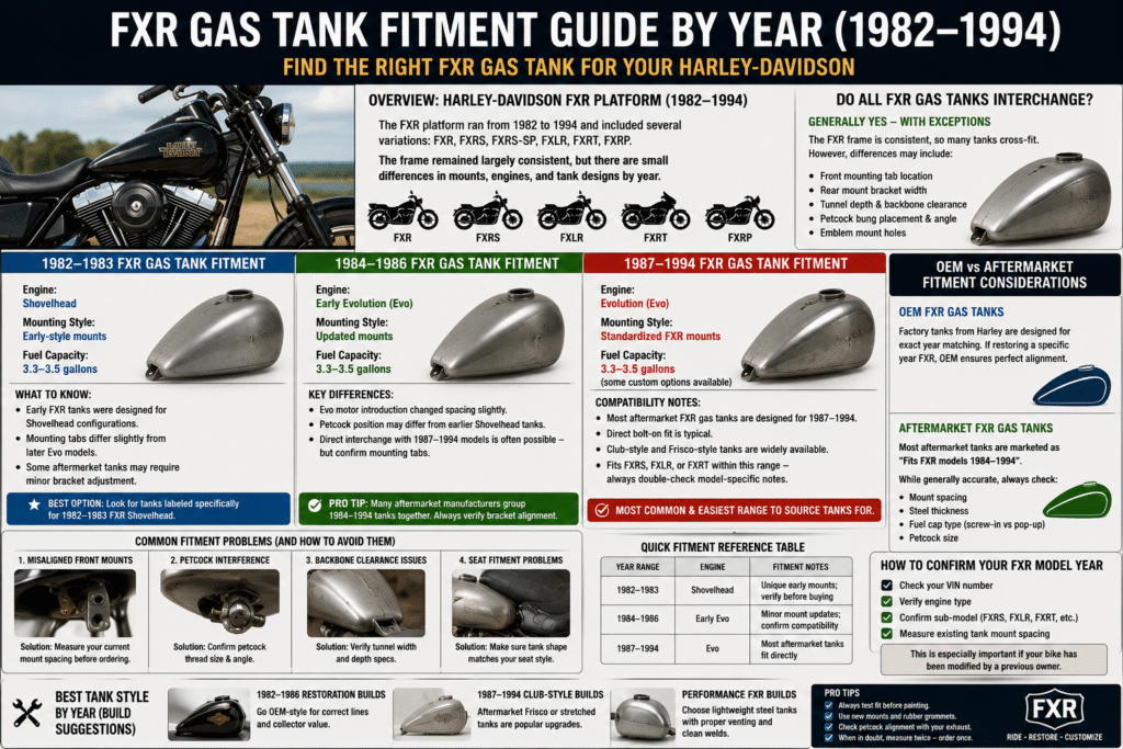 FXR Gas Tank Fitment Guides 