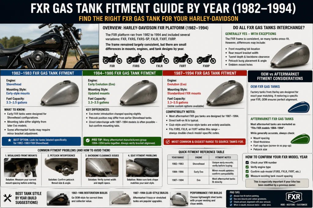 FXR Gas Tank Fitment Guides FXR Gas Tank Fitment Guides