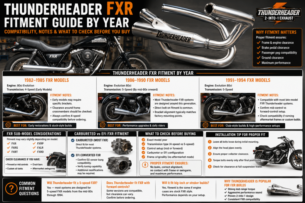 Thunderheader FXR Fitment Guide by Year