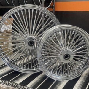 Chrome set of spokes rims