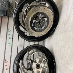 Black/Chrome Switchblades Customized Mag wheels