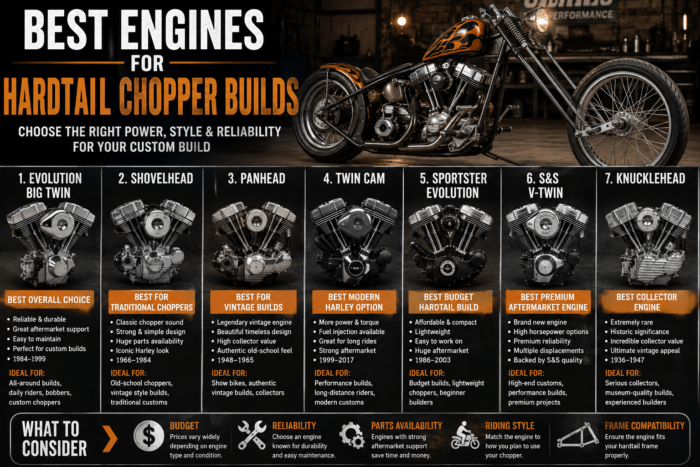 Best Engines for Hardtail Chopper Builds Best Engines for Hardtail Chopper Builds