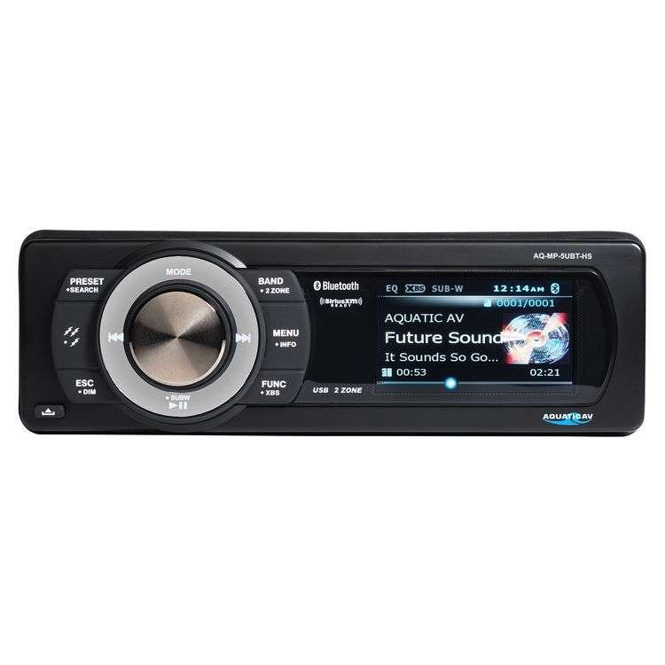 Aquatic AV Bluetooth USB Stereo Sirius XM Satellite Radio For Harley Touring 1998-2013