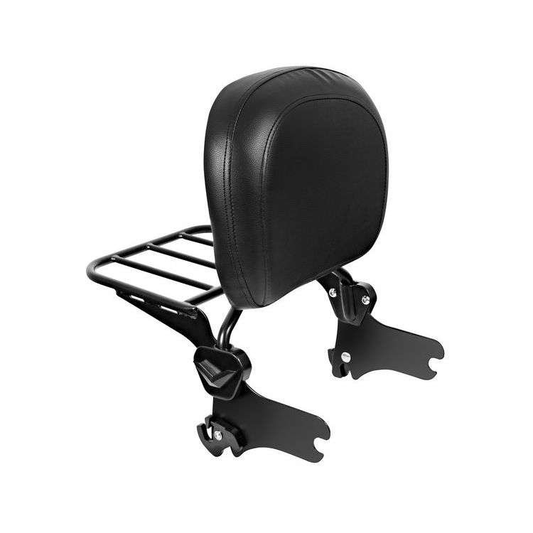 HogWorkz Detachable Sissy Bar With Backrest And Luggage Rack For Harley