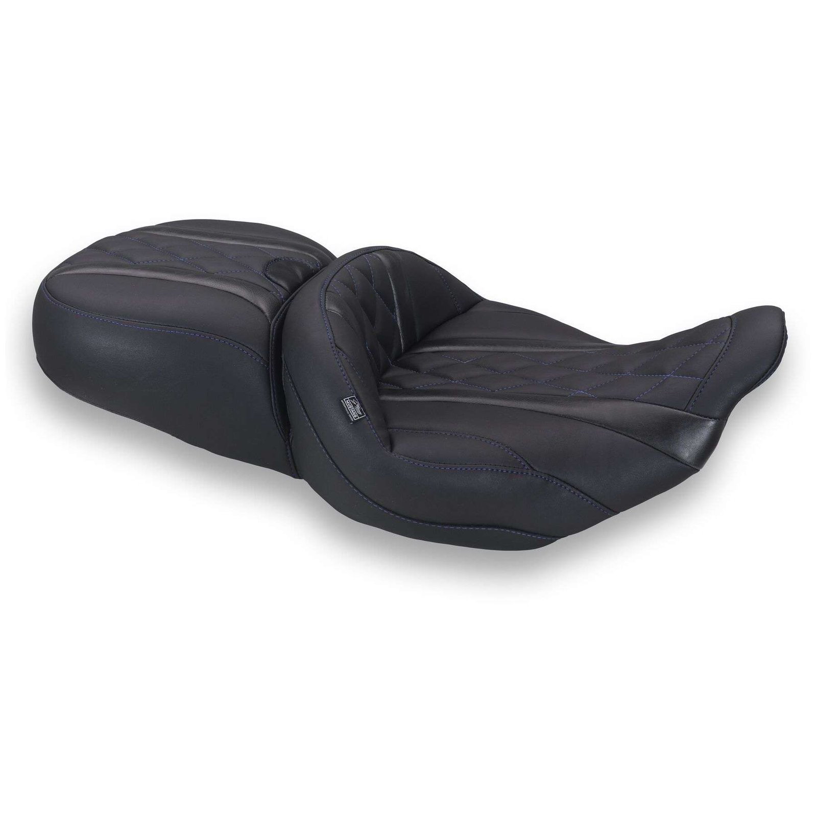 Mustang Super Touring Deluxe Diamond One-Piece 2-Up Seat For Harley FLHX / FLTRX 2023-2026 - Image 3