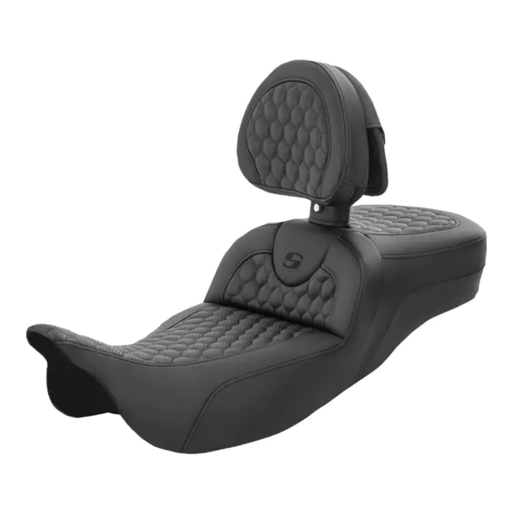 Saddlemen Roadsofa HC Honeycomb 2-Up Seat For Harley - Image 3