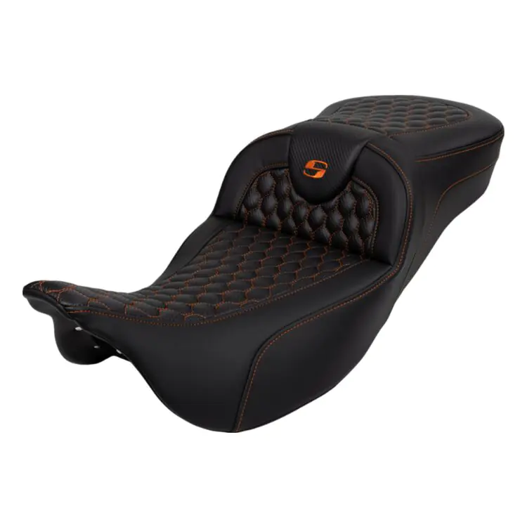 Saddlemen Roadsofa HC Honeycomb 2-Up Seat For Harley - Image 2