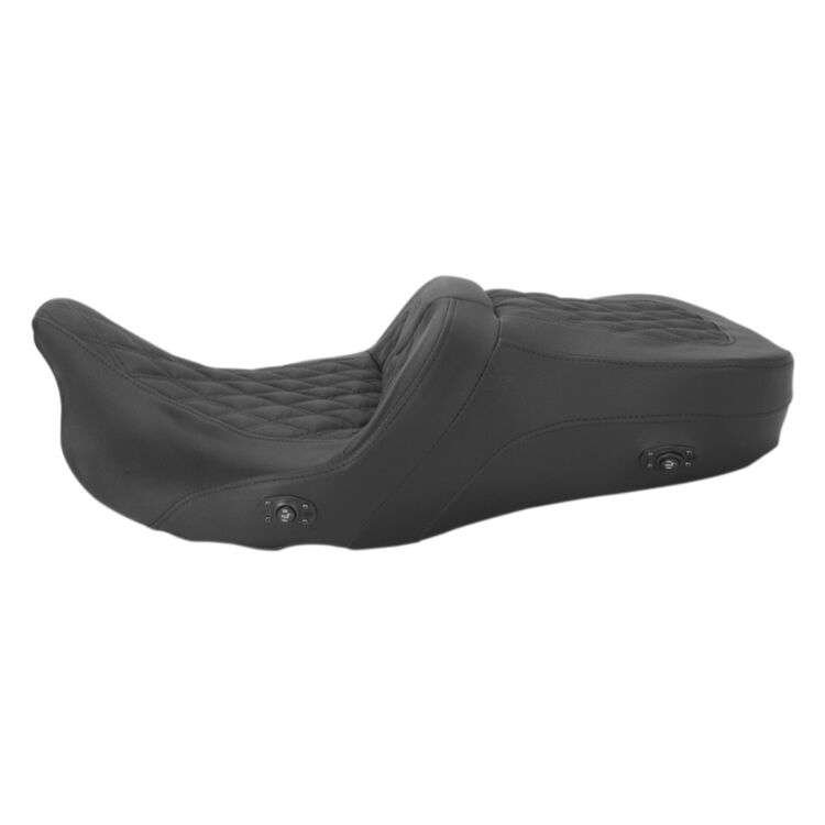 Saddlemen Roadsofa LS Lattice Stitch 2-Up Seat For Harley - Image 2