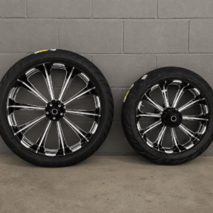 Black Chrome Contrast Cut Custom Wheels