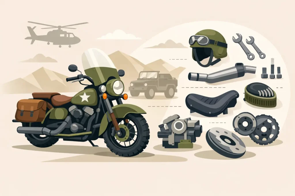 Harley Military Motorcycle Parts That Fit Right