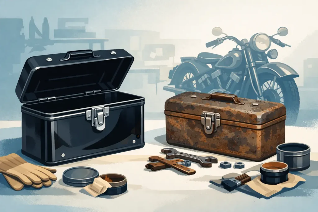 Harley VL Toolbox Restoration: Keep It Honest