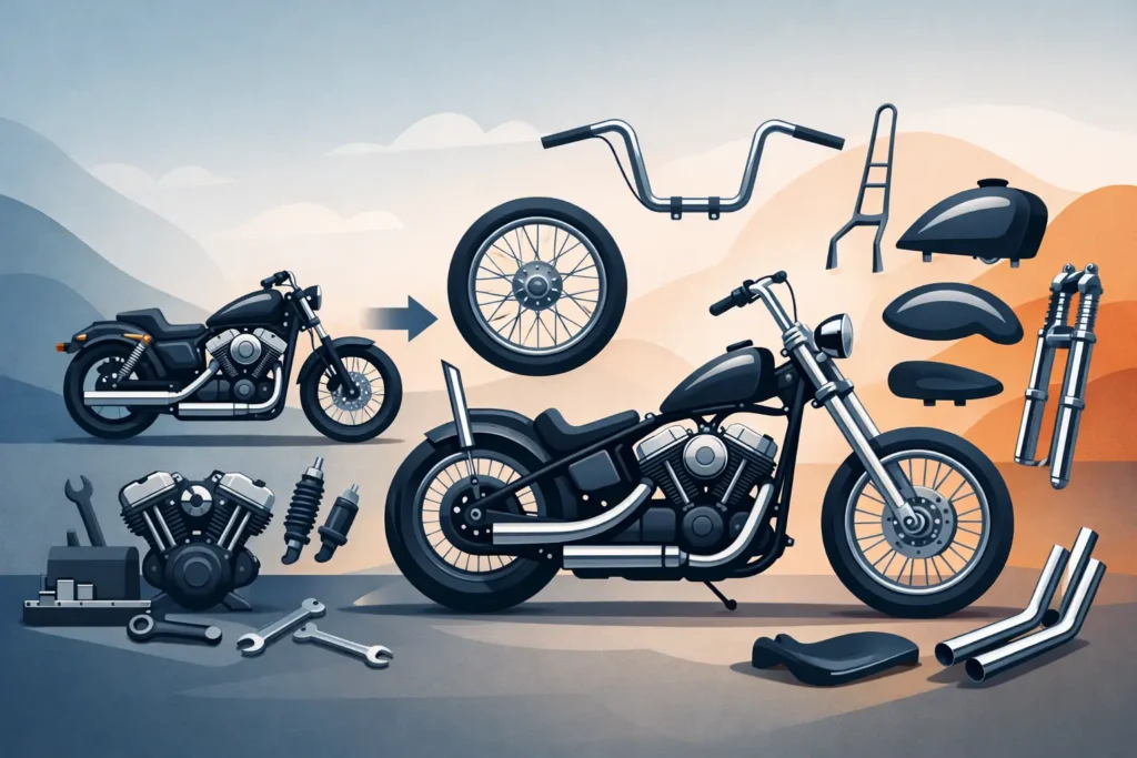 Sportster Chopper Conversion Parts That Fit