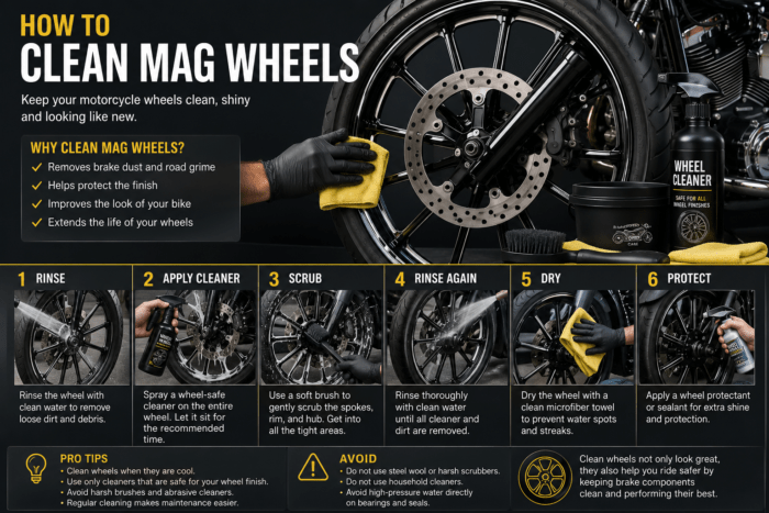 how to clean mag wheels