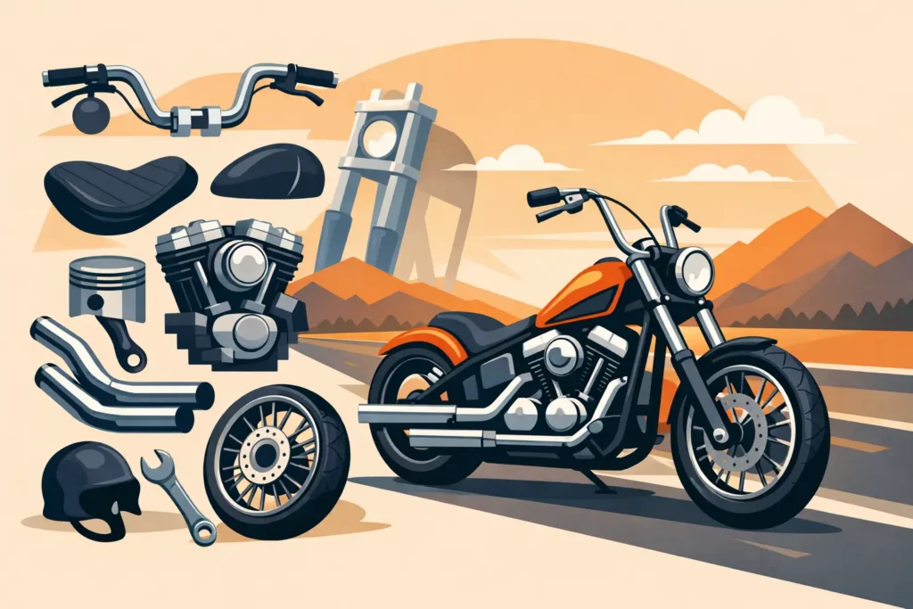 Harley chopper parts that fits
