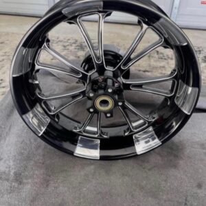 17 inch rear black/chrome rim